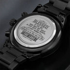 Men's Watch, Blessed is the One, Psalm 1:1-3 NIV.