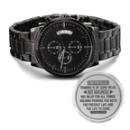 Men's Watch, Godliness Has Value for All Things, 1 Timothy 4:8.