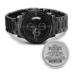 Men's Watch, Blessed is the One, Psalm 1:1-3 NIV.