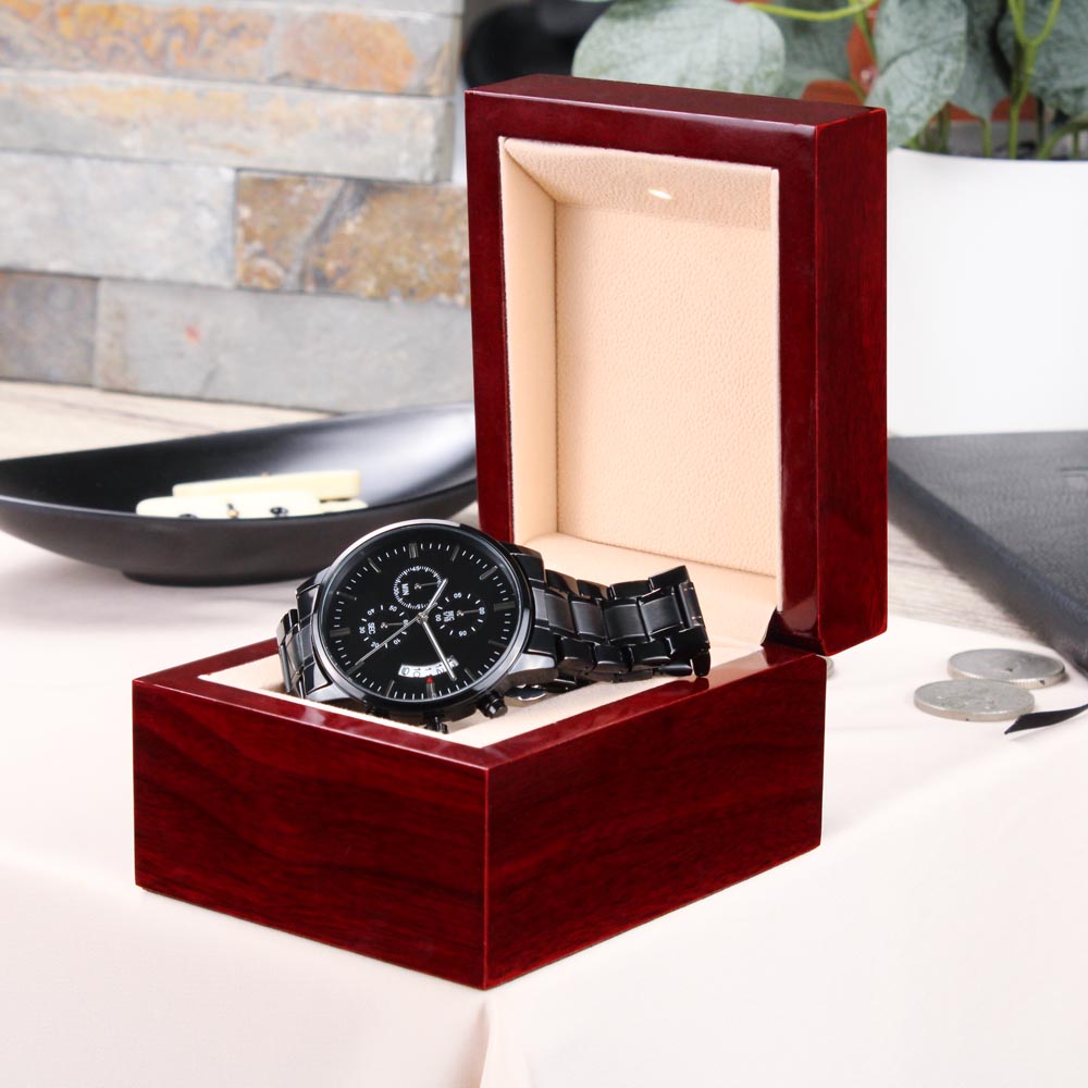 Men's Watch, Godliness Has Value for All Things, 1 Timothy 4:8.