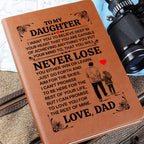 TO MY DAUGHTER PROMISE LEATHER JOURNAL.