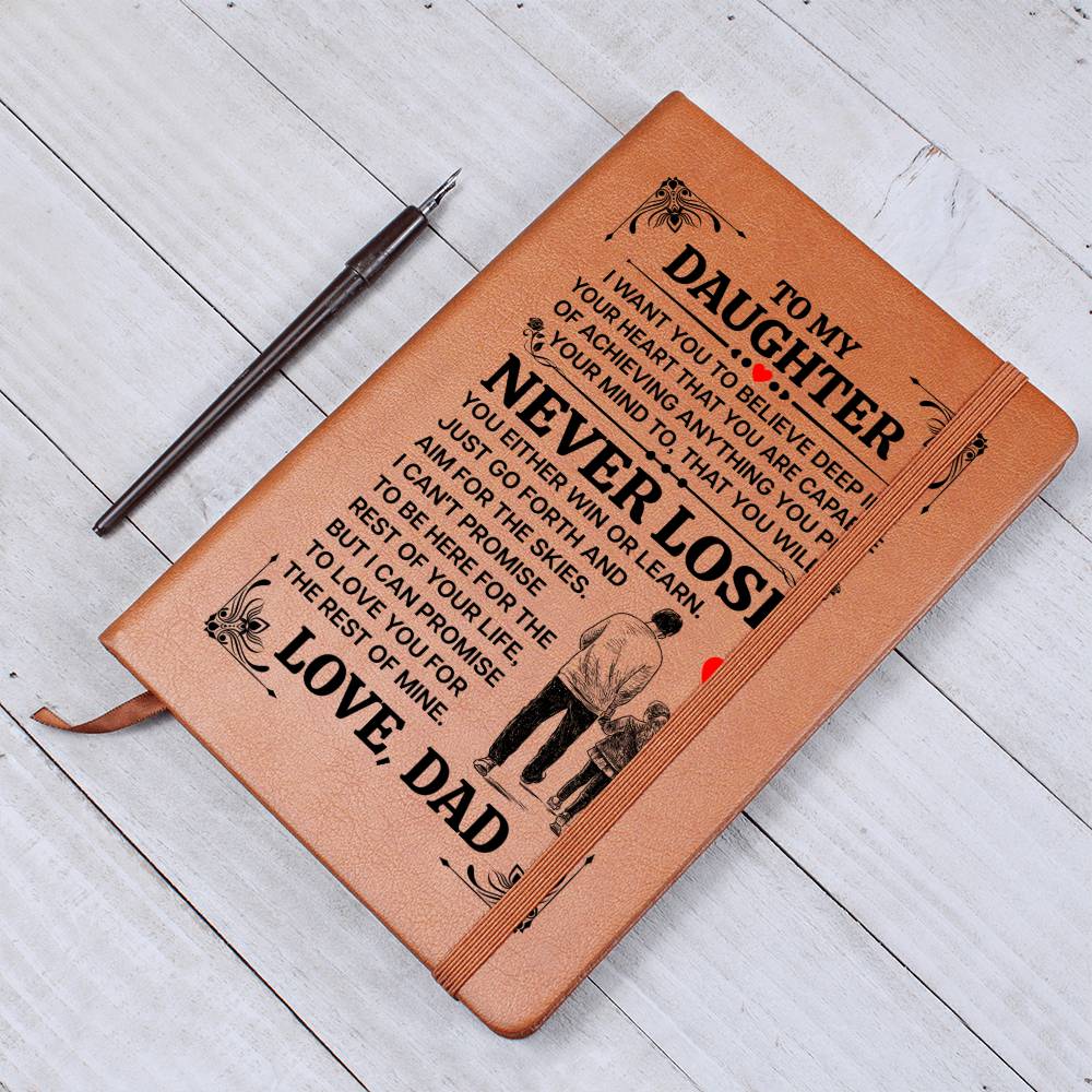 TO MY DAUGHTER PROMISE LEATHER JOURNAL.