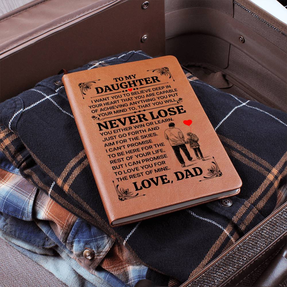 TO MY DAUGHTER PROMISE LEATHER JOURNAL.