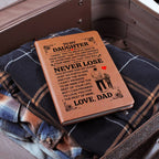 TO MY DAUGHTER PROMISE LEATHER JOURNAL.