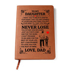 TO MY DAUGHTER PROMISE LEATHER JOURNAL.