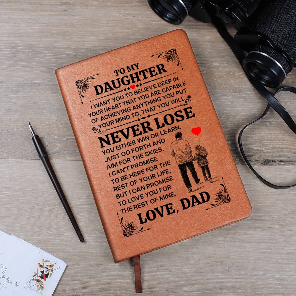 TO MY DAUGHTER PROMISE LEATHER JOURNAL.