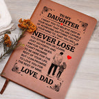 TO MY DAUGHTER PROMISE LEATHER JOURNAL.