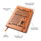 TO MY DAUGHTER PROMISE LEATHER JOURNAL.