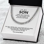To my Son, You will never lose; you either win or learn.