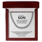 To my Son, You will never lose; you either win or learn.