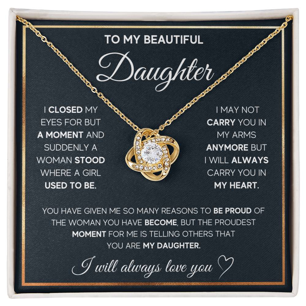 To My Daughter, I Will Always Carry You In My Heart.