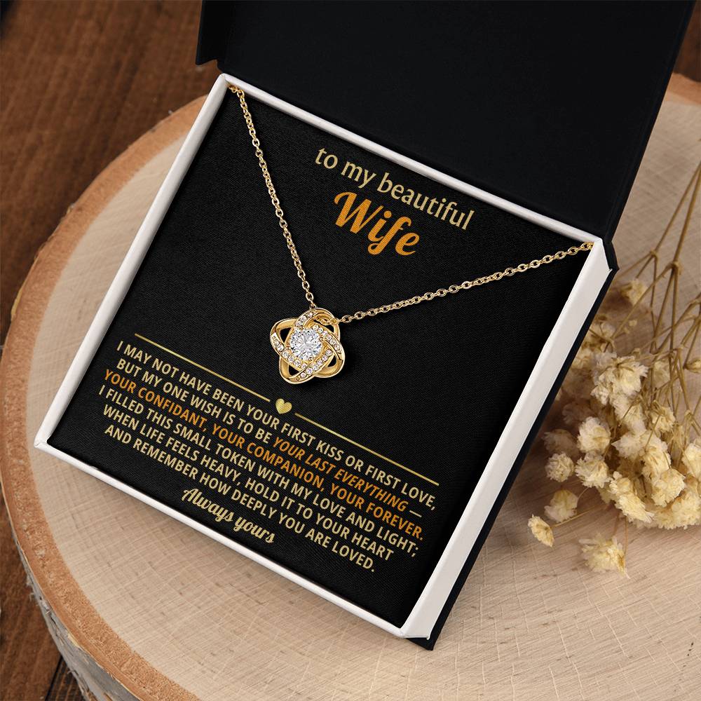 To my beautiful Wife,  I filled this small token with my love and light.