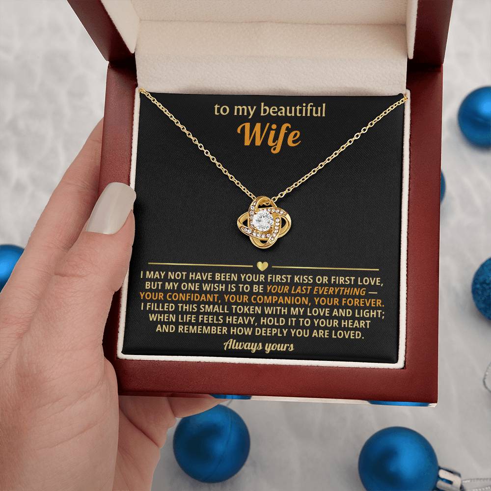 To my beautiful Wife,  I filled this small token with my love and light.