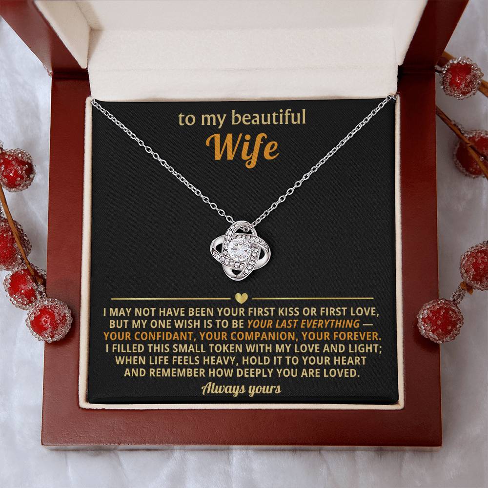 To my beautiful Wife,  I filled this small token with my love and light.