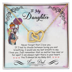 My Baby Girl - Interlocking Heart Necklace.