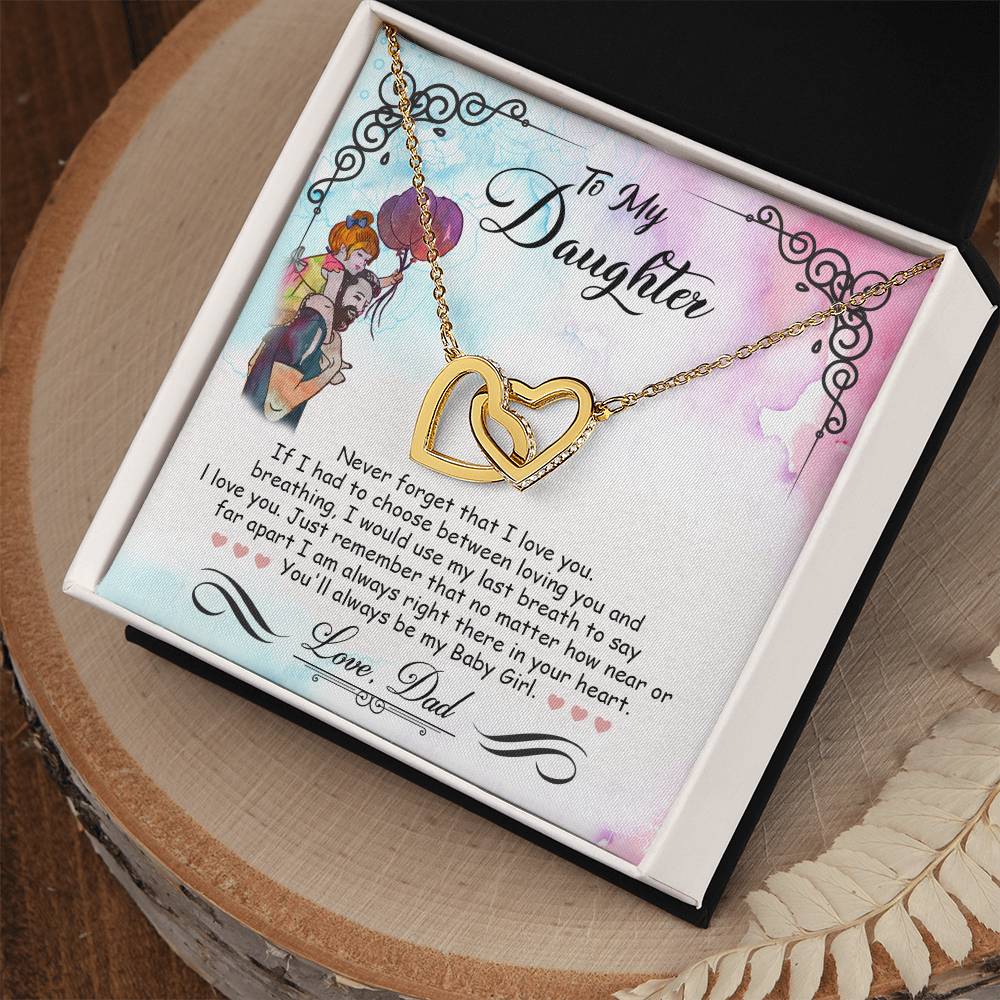My Baby Girl - Interlocking Heart Necklace.