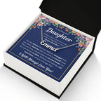 TO MY DAUGHTER BRAVER NAME NECKLACE GIFT SET.