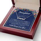 TO MY DAUGHTER BRAVER NAME NECKLACE GIFT SET.