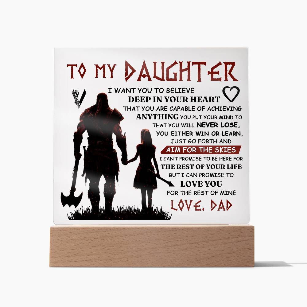 TO MY DAUGHTER SKIES ACRYLIC PLAQUE 2.