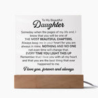 TO MY DAUGHTER CHAPTERS SQUARE PLAQUE.