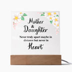 TO MY DAUGHTER DISTANCE SQUARE ACRYLIC PLAQUE.