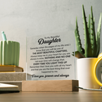 TO MY DAUGHTER CHAPTERS SQUARE PLAQUE
