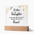 TO MY DAUGHTER DISTANCE SQUARE ACRYLIC PLAQUE.