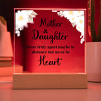TO MY DAUGHTER DISTANCE SQUARE ACRYLIC PLAQUE.