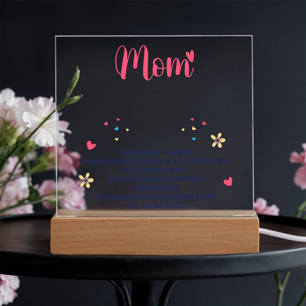 Keepsake Acrylic Bundle - mom - I am forever thankful.