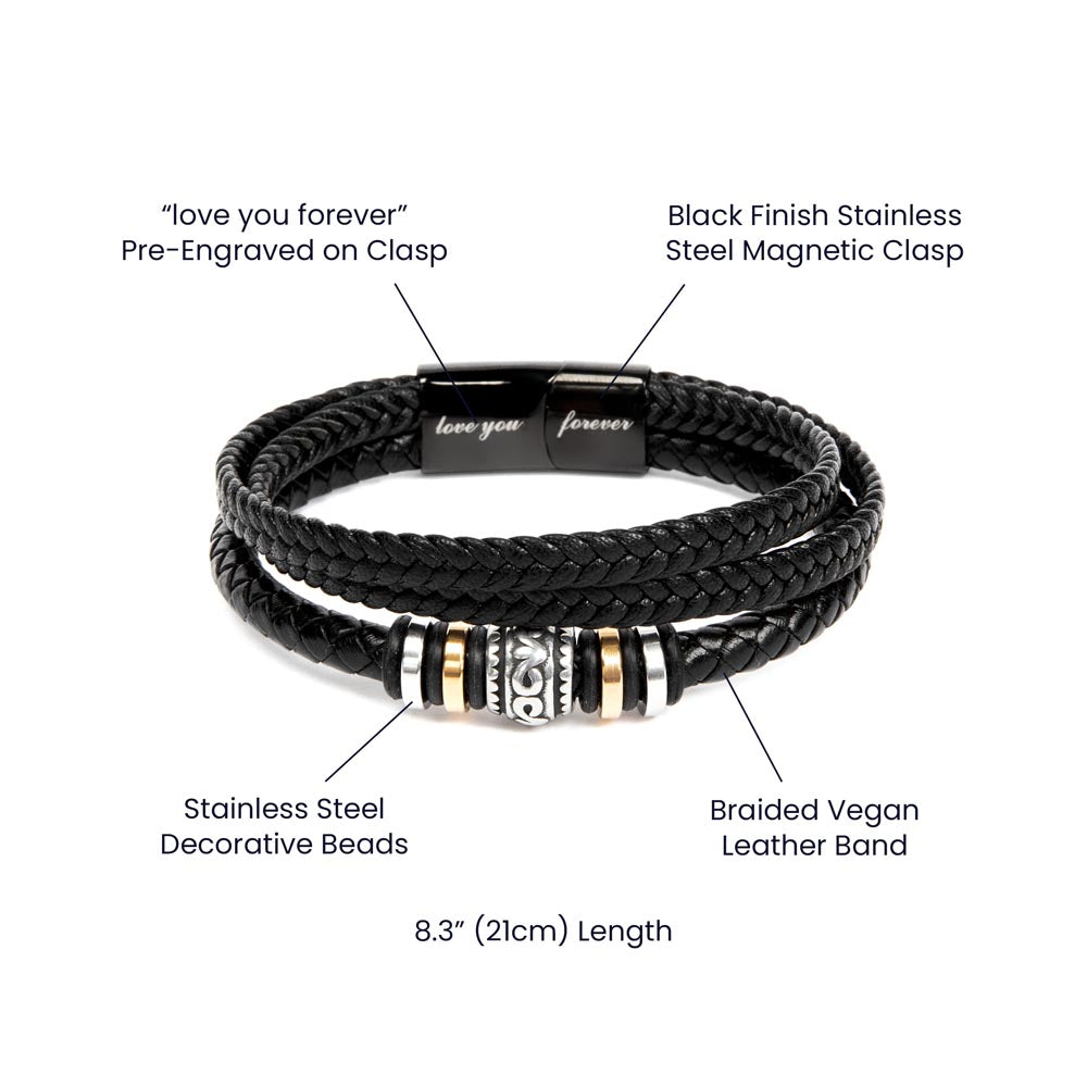 TO MY SON STAND TALL BRACELET.