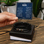 TO MY SON SKIES BRACELET.