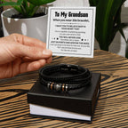 Love You Forever To My Grandson Bracelet Believe Deep.