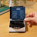 TO MY SON SKIES BRACELET.