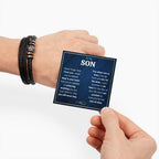 TO MY SON SKIES BRACELET.