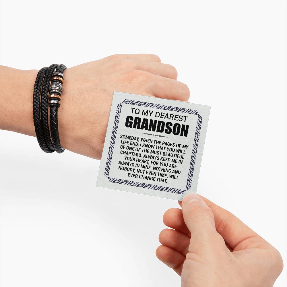 Love You Forever To My Grandson Bracelet Pages Of My Life.