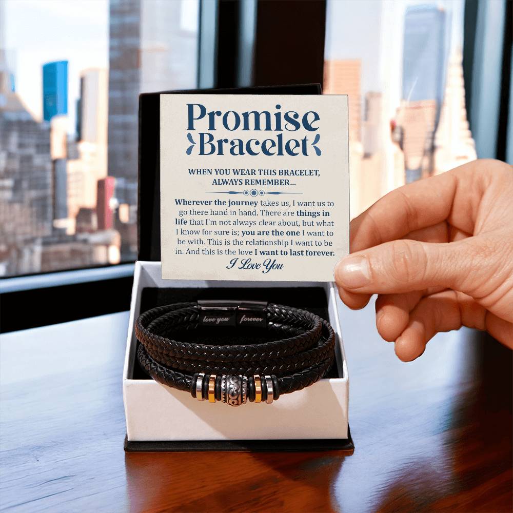 Love You Forever Promise Bracelet You Are The One.