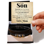 TO MY SON STAND TALL BRACELET.
