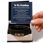 Love You Forever To My Grandson Bracelet Will Never Lose.