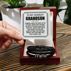 Love You Forever To My Grandson Bracelet Pages Of My Life.