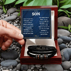 TO MY SON SKIES BRACELET.