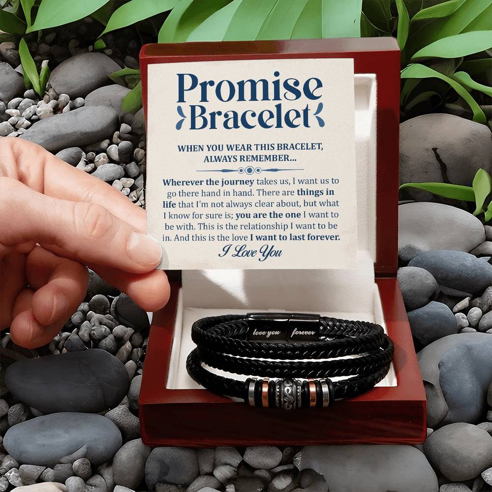 Love You Forever Promise Bracelet You Are The One.