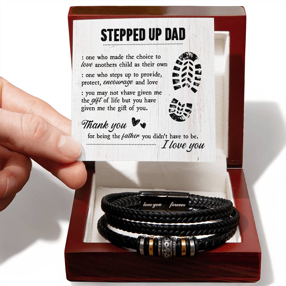 TO MY STEP DAD GIFT OF LIFE BRACELET.
