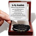 Love You Forever To My Grandson Bracelet Believe Deep.