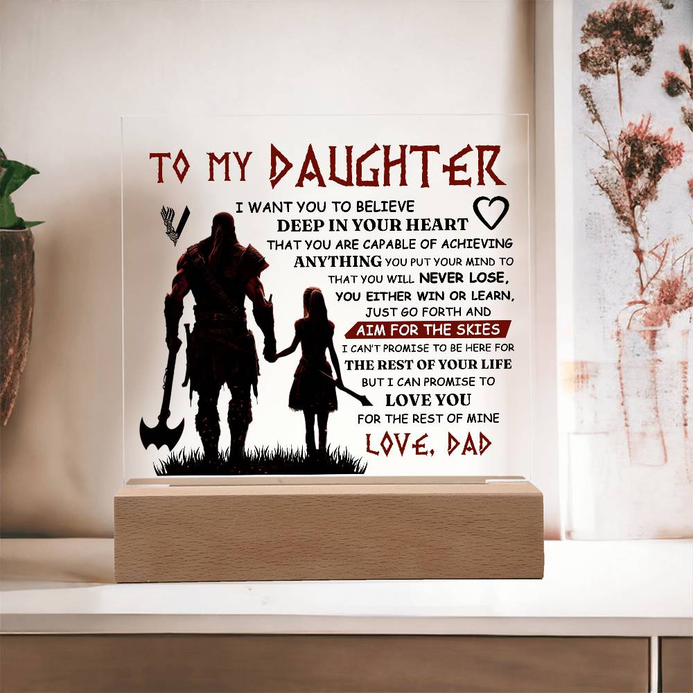 TO MY DAUGHTER SKIES ACRYLIC PLAQUE 2.