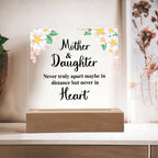 TO MY DAUGHTER DISTANCE SQUARE ACRYLIC PLAQUE.