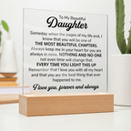 TO MY DAUGHTER CHAPTERS SQUARE PLAQUE.