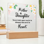 TO MY DAUGHTER DISTANCE SQUARE ACRYLIC PLAQUE.