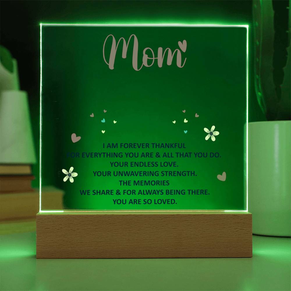 Keepsake Acrylic Bundle - mom - I am forever thankful.