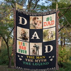 Best Dad Ever - Woven Blanket.