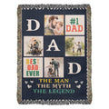 Best Dad Ever - Woven Blanket.